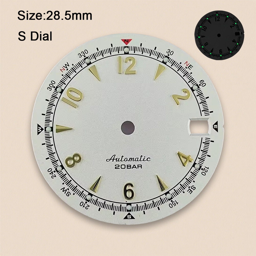 Nh35 Dial S Logo 28.5mm Retro  - đánh giá và giá Reel Case